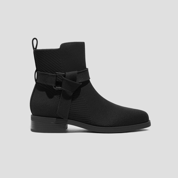 VIVAIA Square Toe Biker Boots Black size EU/39.5 US/8.5 - Picture 3 of 14